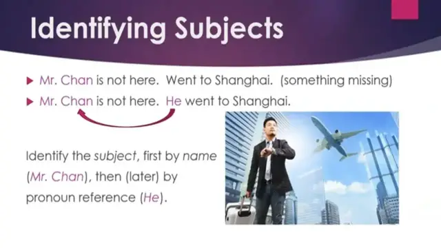 'Video thumbnail for Write Correctly in English: Sentence Subjects'