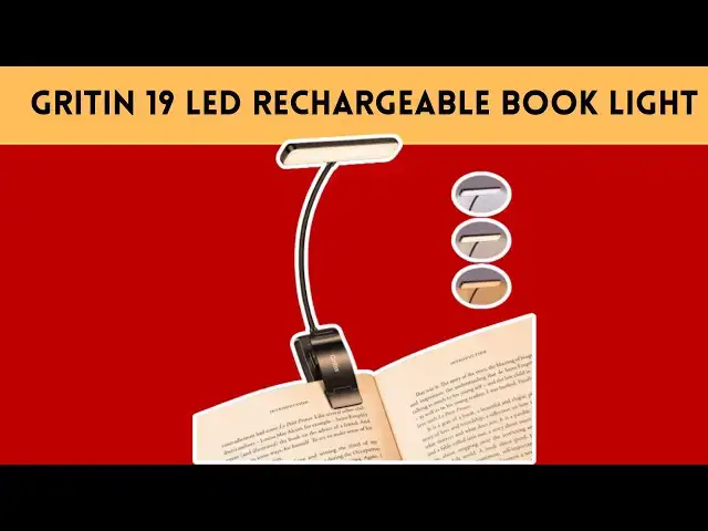 'Video thumbnail for Gritin 19 LED Rechargeable Book Light Review'