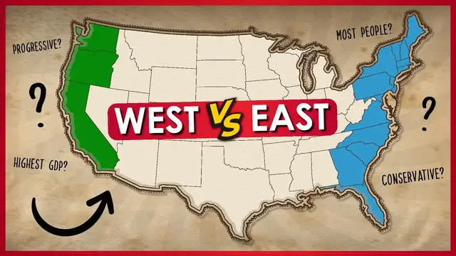 'Video thumbnail for How Do The East Coast & West Coast Compare? (USA)'