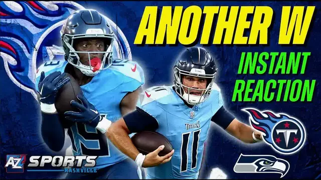 'Video thumbnail for Titans Reaction: Malik Willis starts, the Kicker Hero and Rookies Shine in preseason win vs Seahawks'