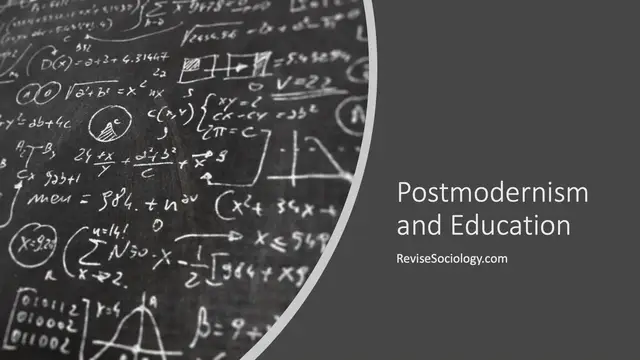 'Video thumbnail for Postmodernism and Education '