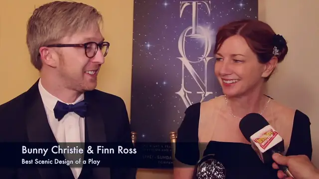 'Video thumbnail for Exclusive: CURIOUS INCIDENT's Bunny Christie and Finn Ross on Their Tony Win!'