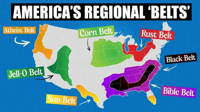 'Video thumbnail for The "Belt" Regions Of The United States'