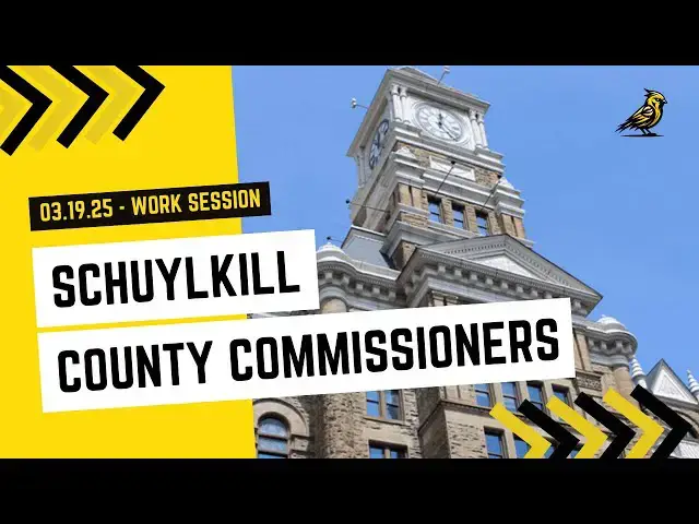 'Video thumbnail for Schuylkill County Commissioners Work Session - March 19, 2025'