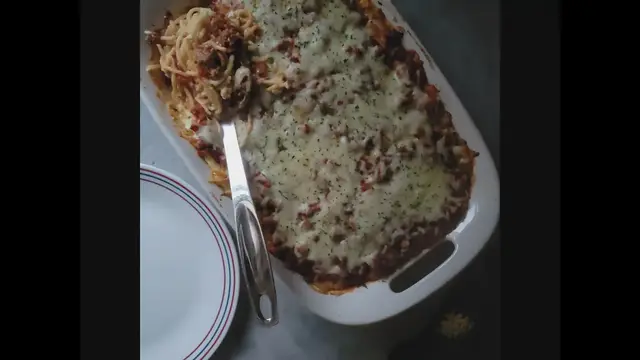 'Video thumbnail for The Best Baked Spaghetti'