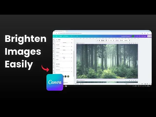 'Video thumbnail for How to Brighten Image in Canva'