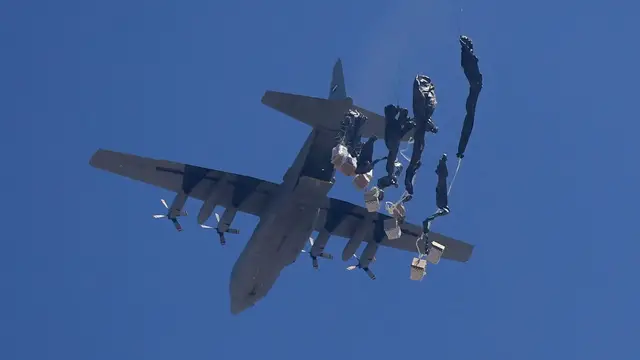 'Video thumbnail for Gaza aid airdrops spark desperation as food crisis worsens, Israeli strikes continue'