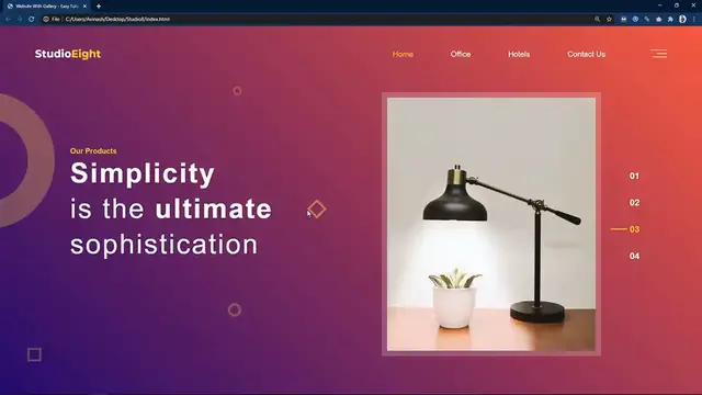 'Video thumbnail for How To Make A Website With Image Gallery Using HTML CSS _ Website Design Tutorial'
