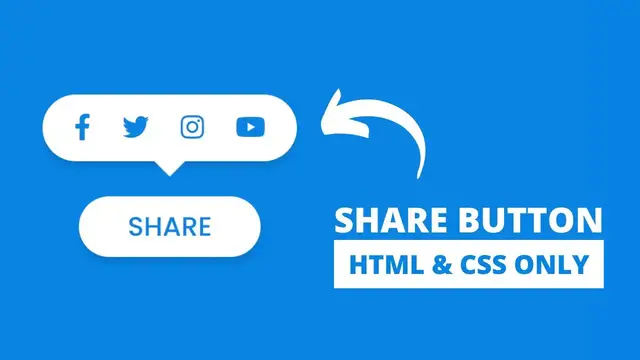 'Video thumbnail for Share Button Tooltip using HTML & CSS _ Social Media Icons'