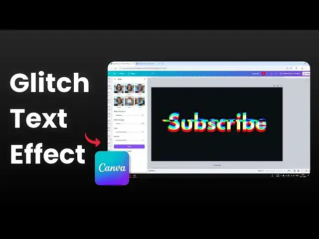 'Video thumbnail for How to Create a Glitch Text Effect in Canva'