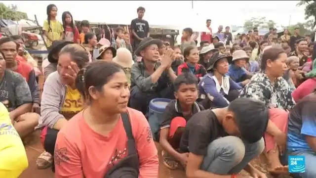'Video thumbnail for Thai-Cambodian border conflit: 200,000 thousand people displaced'