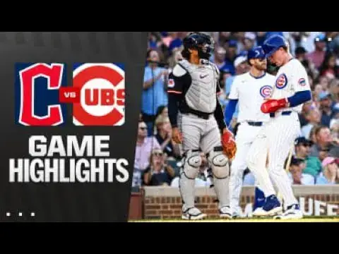'Video thumbnail for Cleveland Guardians at Chicago Cubs Full-Game Highlights! | 07/01/2025'
