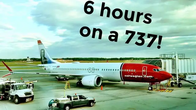 'Video thumbnail for A 737 across the Atlantic! NORWEGIAN 737MAX REVIEW'
