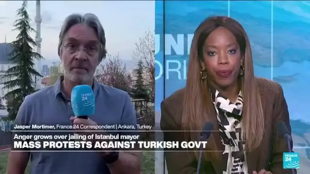 'Video thumbnail for Turkish opposition holds mass protest in support of jailed Istanbul mayor'