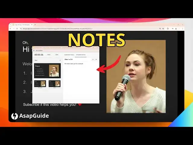 'Video thumbnail for How to Show Speaker Notes in Google Slides'