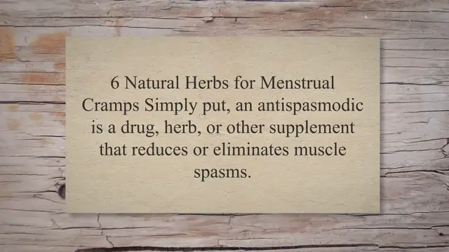 'Video thumbnail for 11 Best OTC Natural Antispasmodic Herbs for IBS, Bladder, Gut & Stomach'