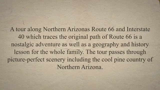 'Video thumbnail for Arizona Route 66 Attractions'