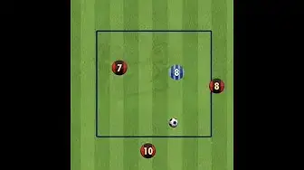 'Video thumbnail for 3 player rondo soccer drill'