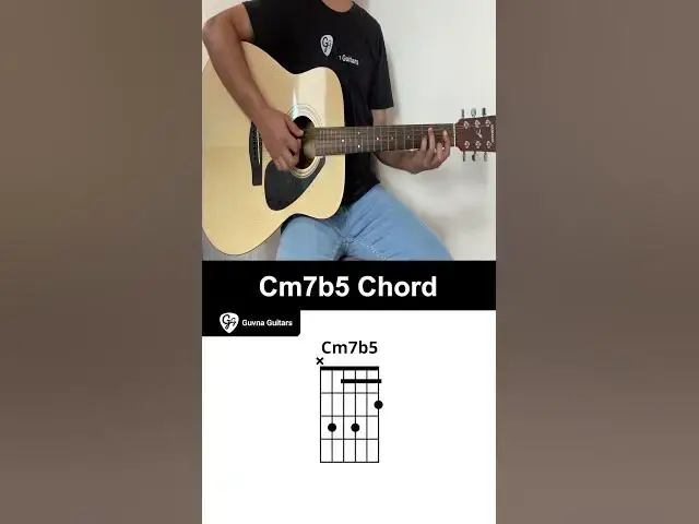 'Video thumbnail for How To Play The Cm7b5 Chord On Guitar - Guvna Guitars'