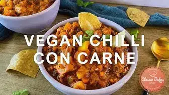 'Video thumbnail for Vegan Chili Con Carne Recipe | How To Make The Best Vegan Chilli Con Carne | Classic Bakes'