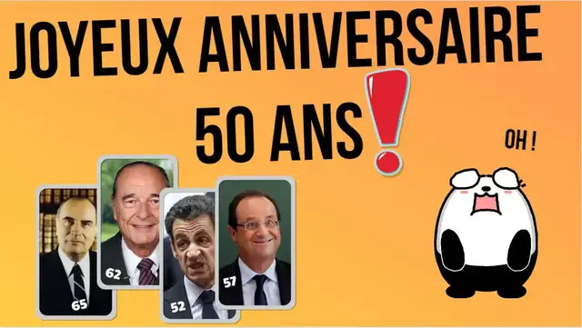 'Video thumbnail for Joyeux anniversaire 50 ans Humour pour homme'