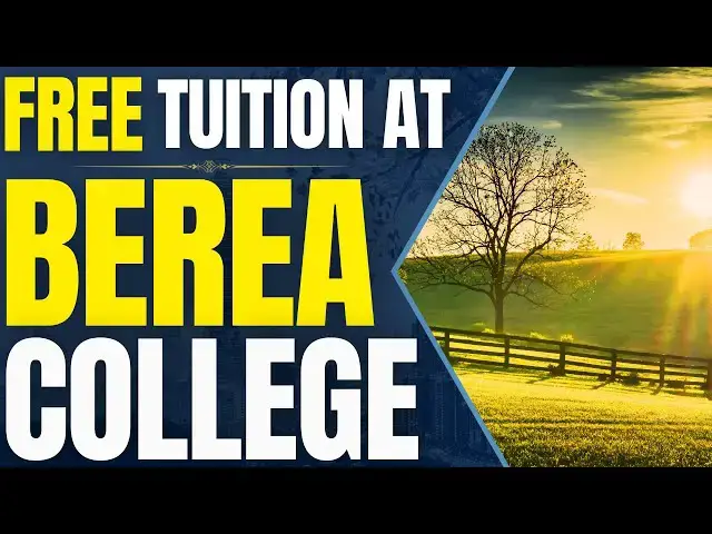 'Video thumbnail for Tuition Promise Scholarship at Berea College | Study in the USA'