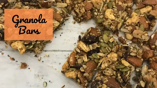 'Video thumbnail for Homemade Granola Bars Recipe'