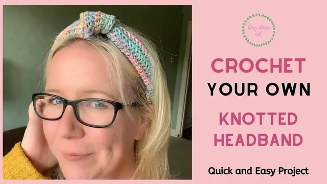 'Video thumbnail for Knotted Crochet Headband Pattern'