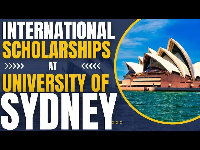 'Video thumbnail for International Scholarship at University of Sydney | Study in Australia'