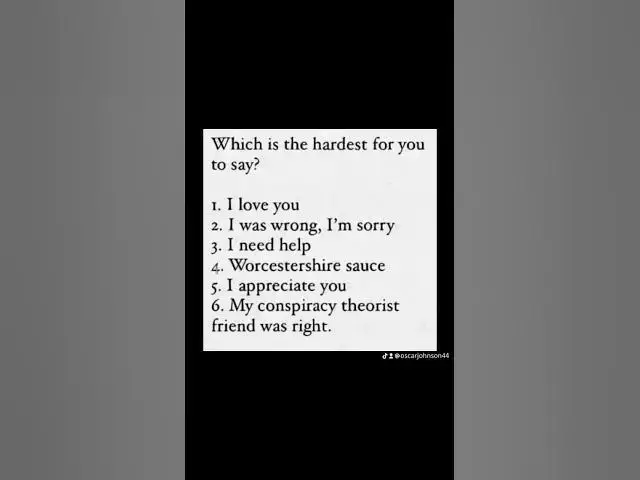 'Video thumbnail for What is the hardest for you to say?'