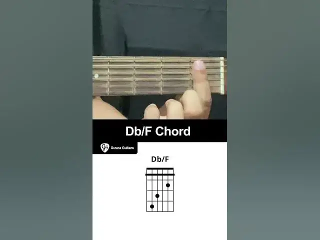 'Video thumbnail for How To Play The Db/F Chord On Guitar - Guvna Guitars'