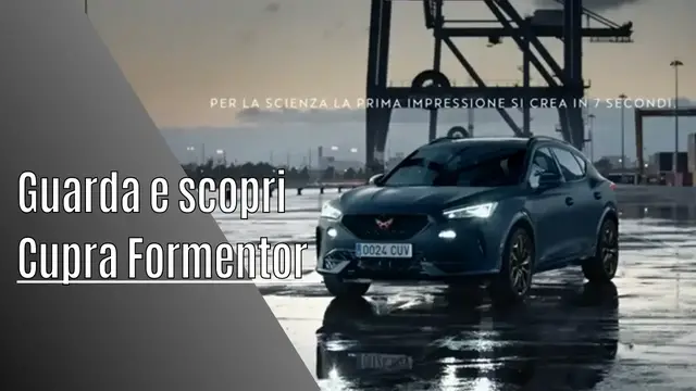 'Video thumbnail for CUPRA Formentor: Bastano 7 secondi per convincerti'