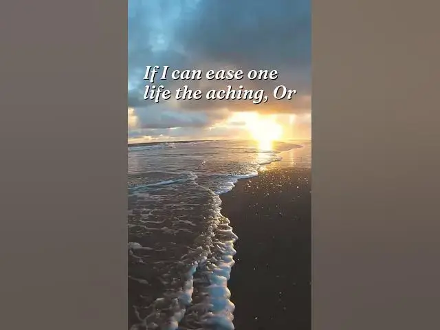 'Video thumbnail for "I shall not live in vain" by Emily Dickinson'
