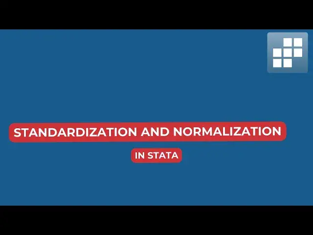 'Video thumbnail for Standardization and Normalization in Stata'