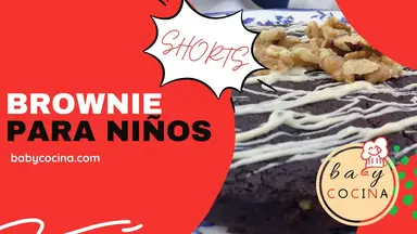 'Video thumbnail for BROWNIE Saludable Para Niños 👦👧 | SIN AZÚCAR y Sin Gluten | 🍪🤎 Con AVENA y Almendras'