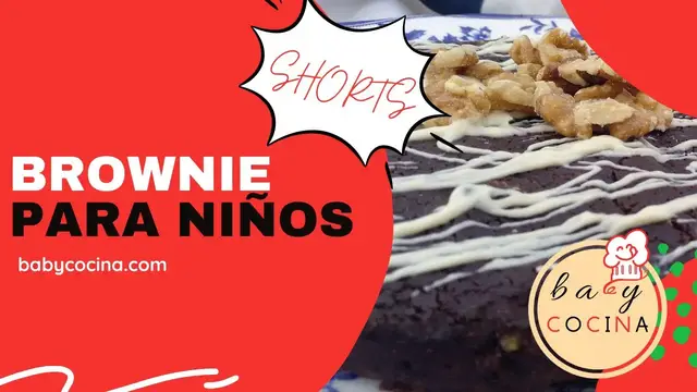 'Video thumbnail for BROWNIE Saludable Para Niños 👦👧 | SIN AZÚCAR y Sin Gluten | 🍪🤎 Con AVENA y Almendras'