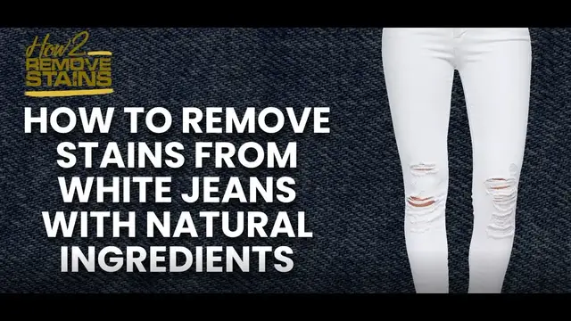 'Video thumbnail for How to remove stains from white jeans with natural ingredients'