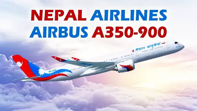 'Video thumbnail for Nepal Airlines Airbus A350-900'