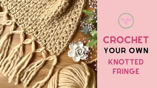 'Video thumbnail for How to Make A Knotted Fringe | Different Fringes for scarves'