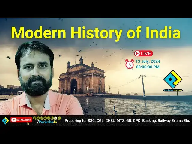 'Video thumbnail for Modern Indian History of India | #ParikshaJunction #ModernIndiaHistory #ModernIndianHistory'