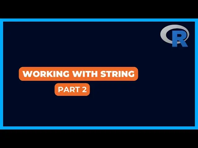 'Video thumbnail for Combining String Variable in R | Working With String Part 2'