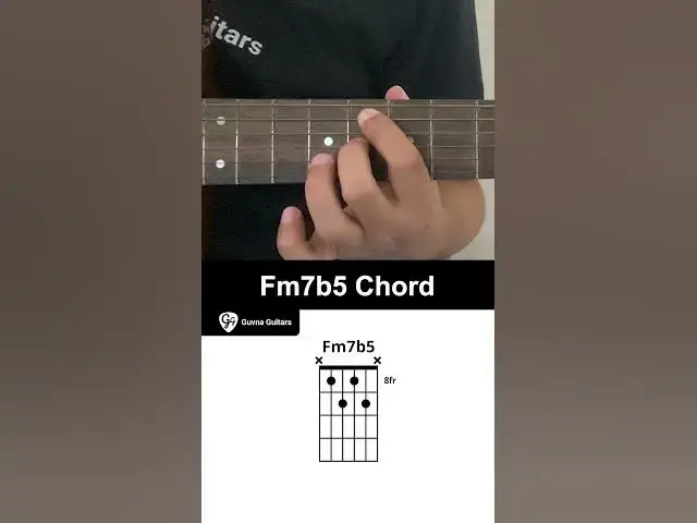 'Video thumbnail for How To Play The Fm7b5 Chord On Guitar - Guvna Guitars'