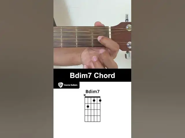 'Video thumbnail for How To Play The Bdim7 Chord On Guitar - Guvna Guitars'