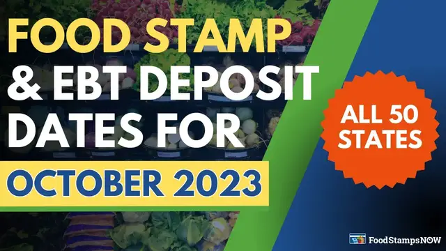 'Video thumbnail for Food Stamps & EBT Deposit Dates for October 2023'
