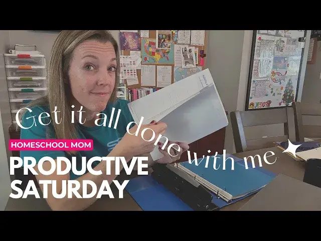 'Video thumbnail for GET IT ALL DONE WITH ME // Homeschool Mom Productive Saturday'
