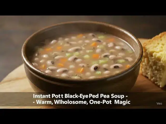 'Video thumbnail for Instant Pot Black Eyed Pea Soup'