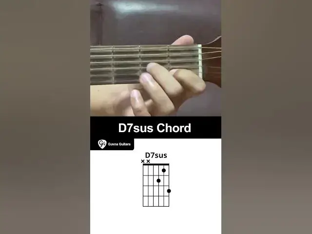 'Video thumbnail for How To Play The D7sus Chord On Guitar - Guvna Guitars'