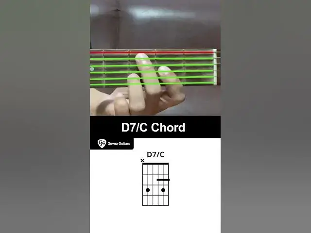 'Video thumbnail for How To Play The D7/C Chord On Guitar - Guvna Guitars'