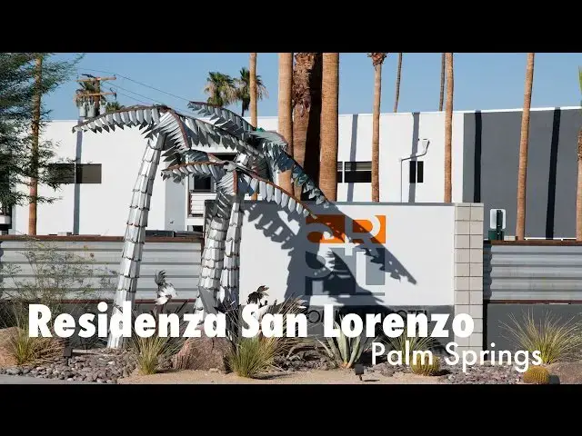 'Video thumbnail for Residenza San Lorenzo Palm Springs Tour and Review'