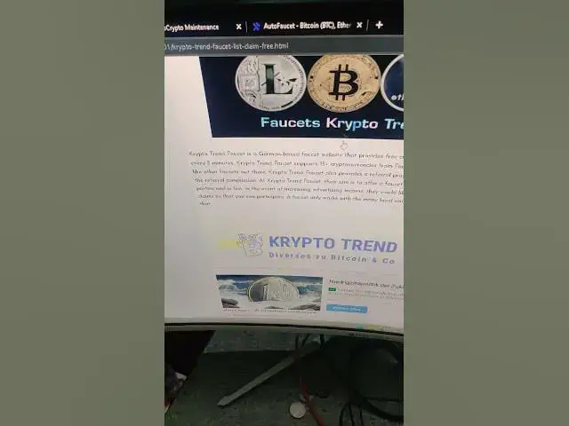 'Video thumbnail for FREE CryptoFaucets Directory and List | Earn Crypto for FREE | 2022 | FREE ETH, TRX Faucets | Paying'